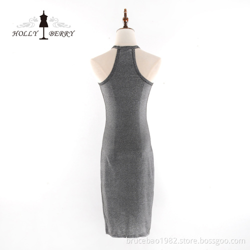 New Arrival Polyester Women Sleeveless Party Sexy Dresses